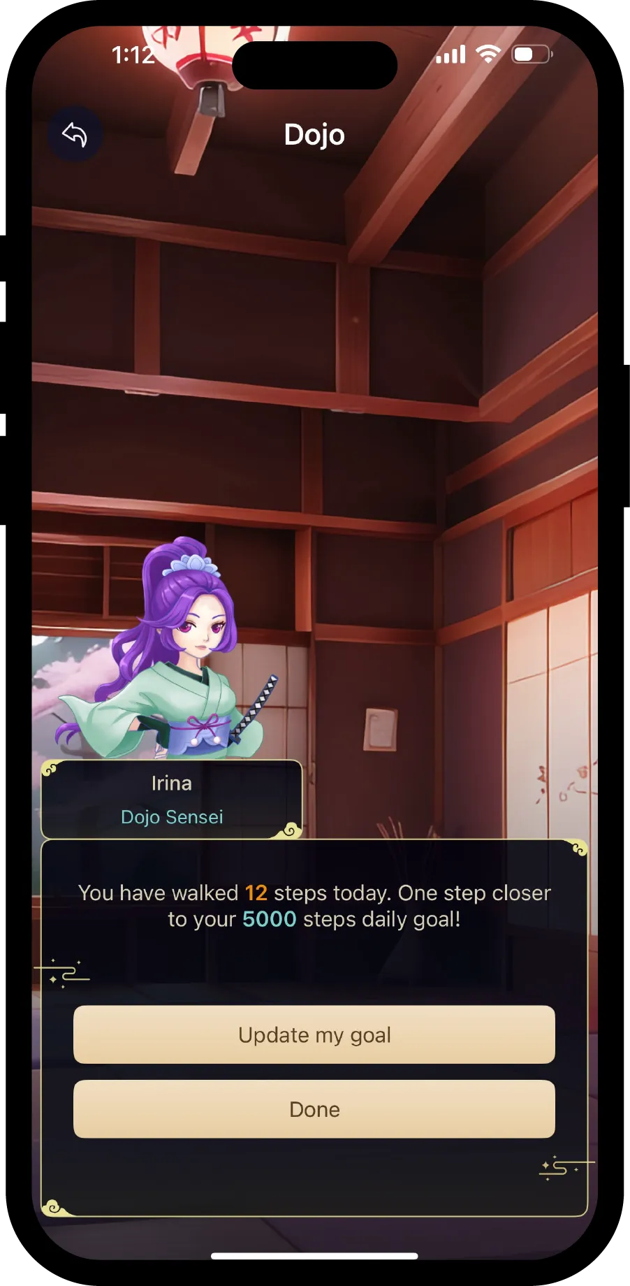 Staraxy's iOS app Dojo's interior screenshot